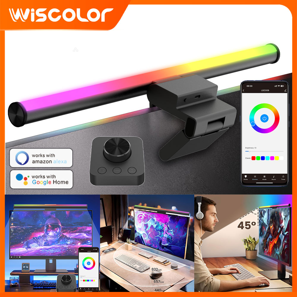 Rgb Desk Lamp Smart - RGB 스마트 와이파이 모니터 라이트 바
