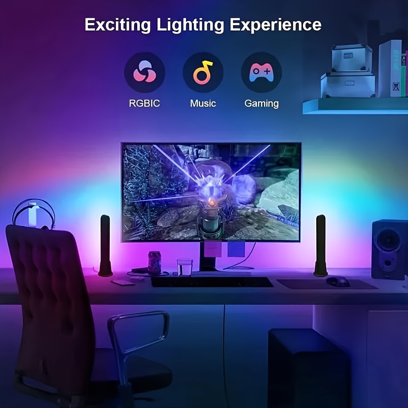 1pc 컴퓨터 데스크탑 장식 조명 RGB 스마트 라이트 - Rgb Desk Lamp Smart 리뷰 및 가격