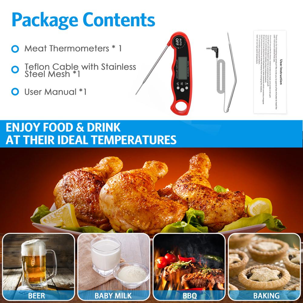 ORIA 식품 온도계 디지털 주방 바베큐 온도계 고기  - Kitchen Electronics Gadgets 리뷰 및 가격
