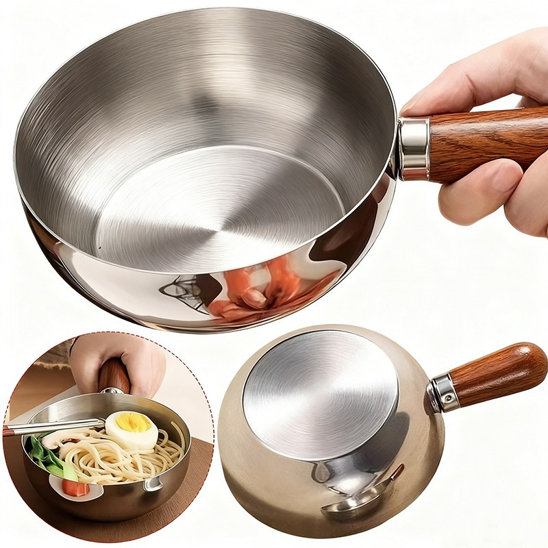스테인리스 스틸 소스팬 우유냄비 호두나무 손잡이 달린  - Kitchen Electronics Gadgets 리뷰 및 가격
