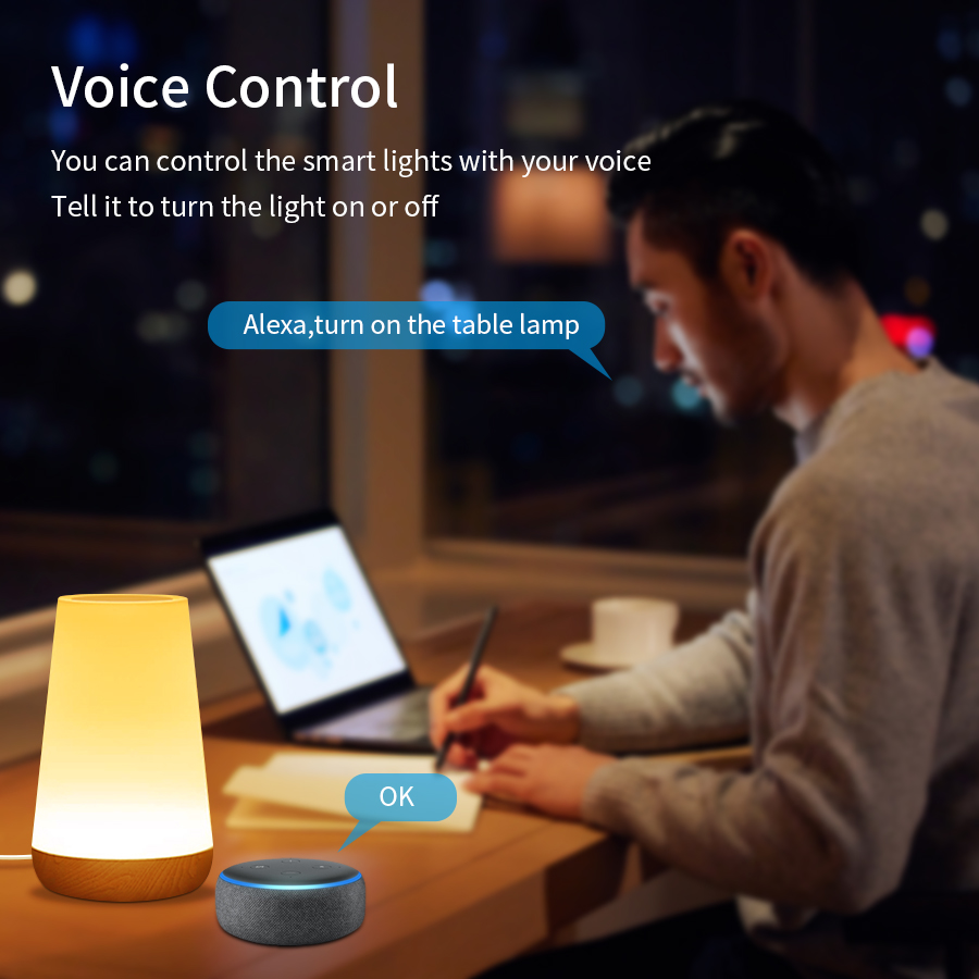투야 와이파이 스마트 테이블 램프, 밝기 조절 앱 음성 - Rgb Desk Lamp Smart 리뷰 및 가격