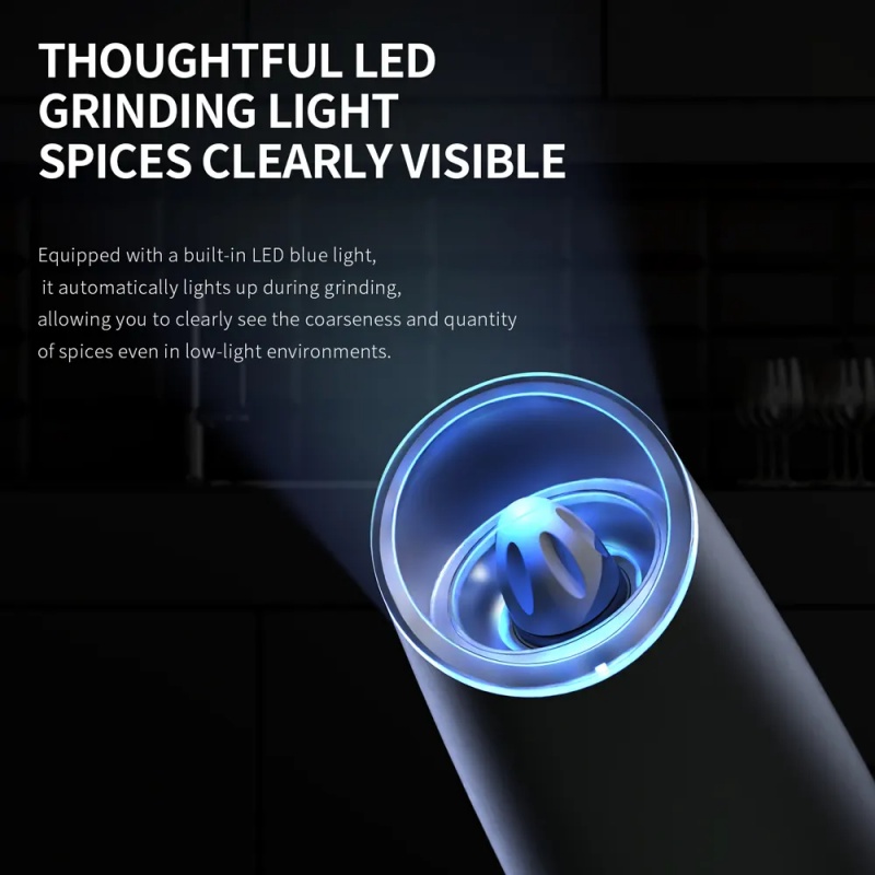 중력 감지 전기 소금 및 후추 그라인더 조절 가능한 굵 - Kitchen Electronics Gadgets 리뷰 및 가격