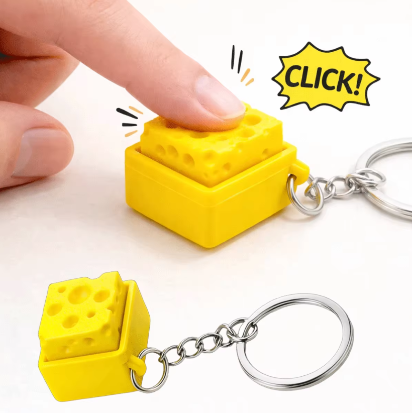 3D 프린팅 미니 치즈 키보드 클리커 키체인 피젯 버튼 - Electronics Latest Gadgets 리뷰 및 가격