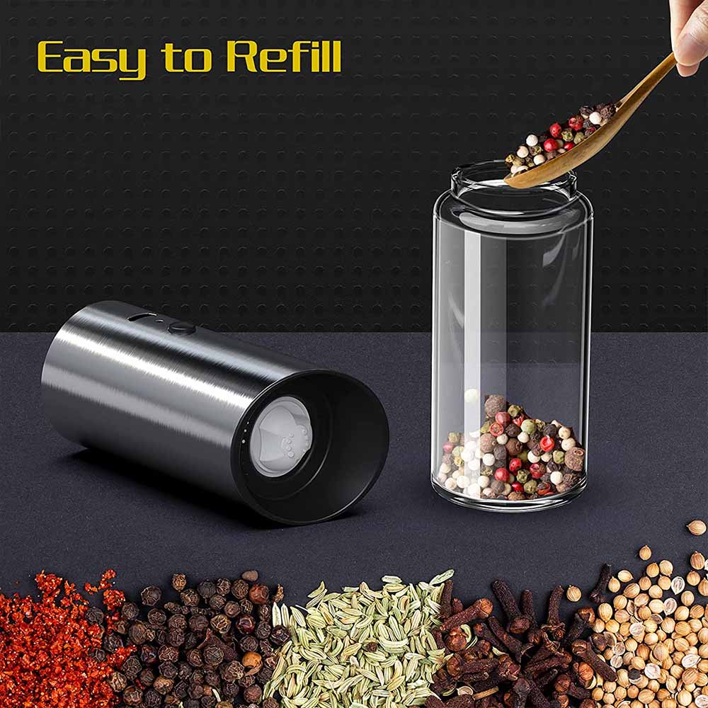 전기 소금과 후추 분쇄기 세트 USB 충전식 Eletr - Kitchen Electronics Gadgets 리뷰 및 가격